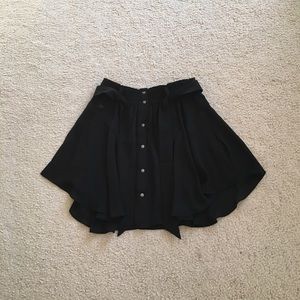 Black Tie Waist Skirt
